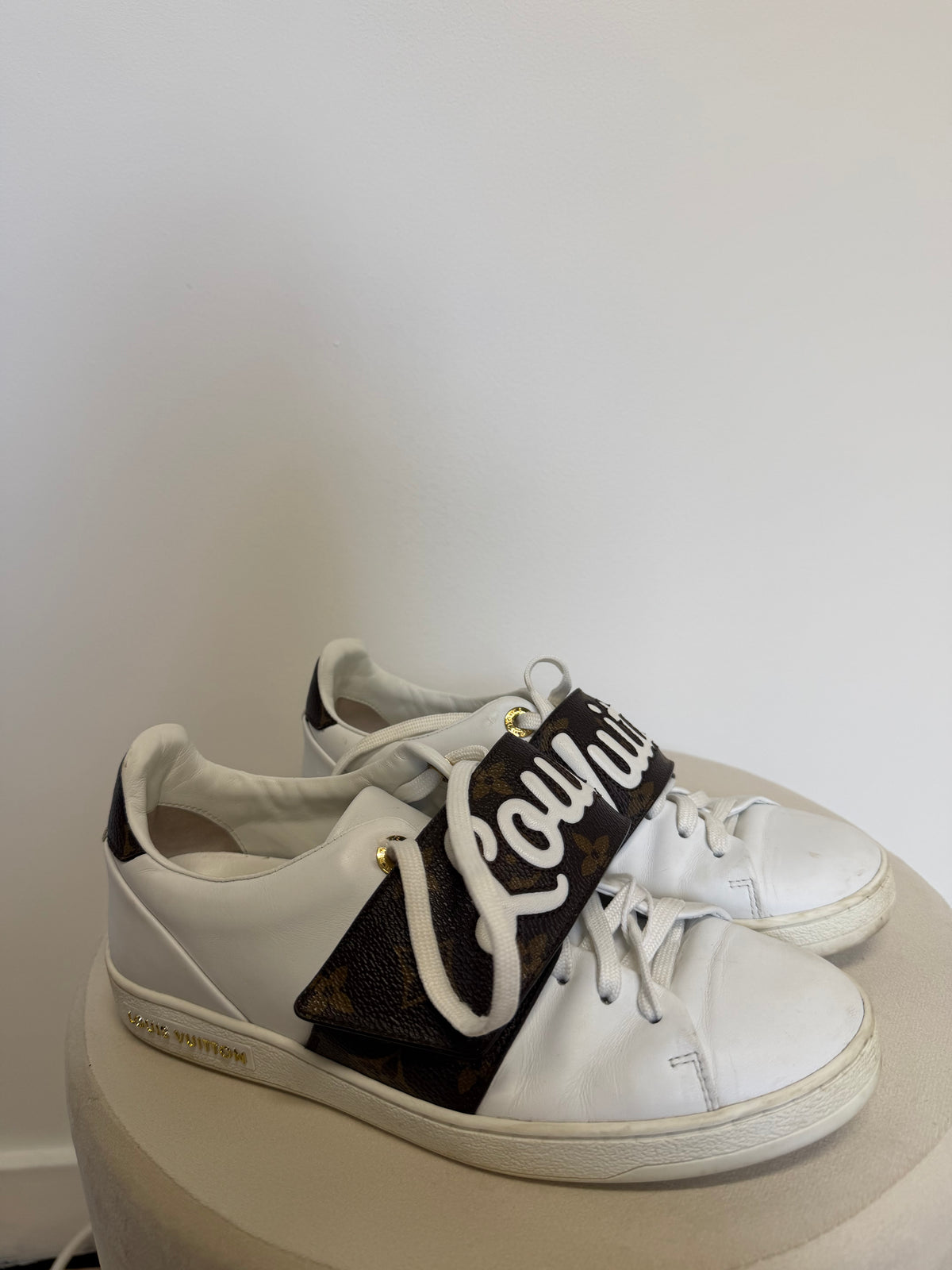 Preloved Louis Vuitton Trainers Size 3 White