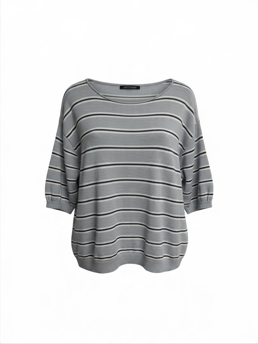Preloved Luisa Cerano Jumper 10 Grey Stripe