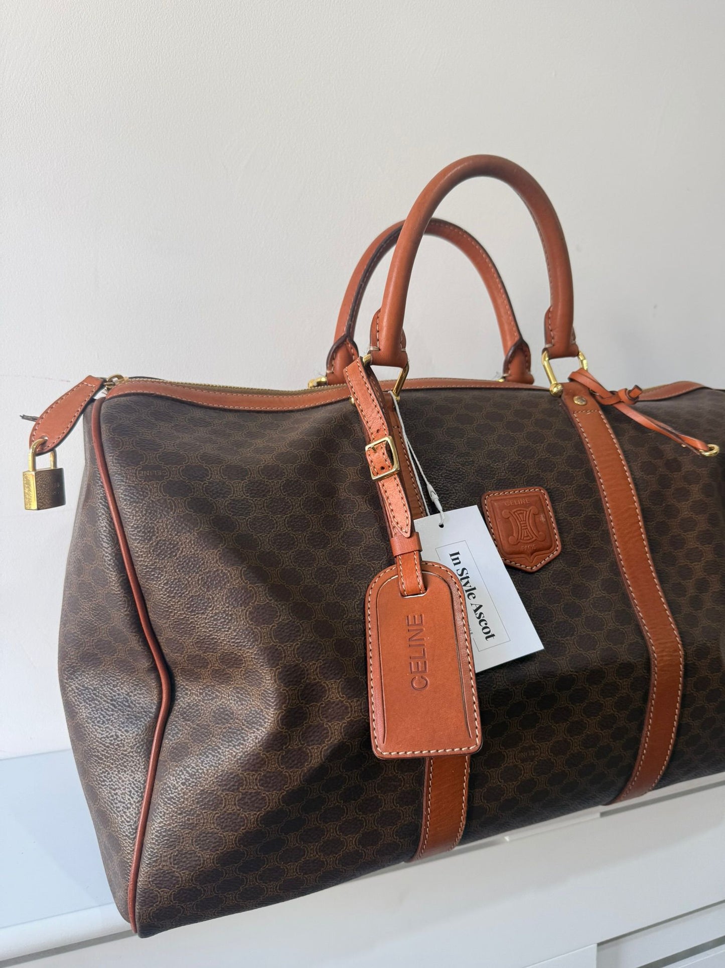 Pre-owned, Monogram Celine Holdall Keepall, Boston 50