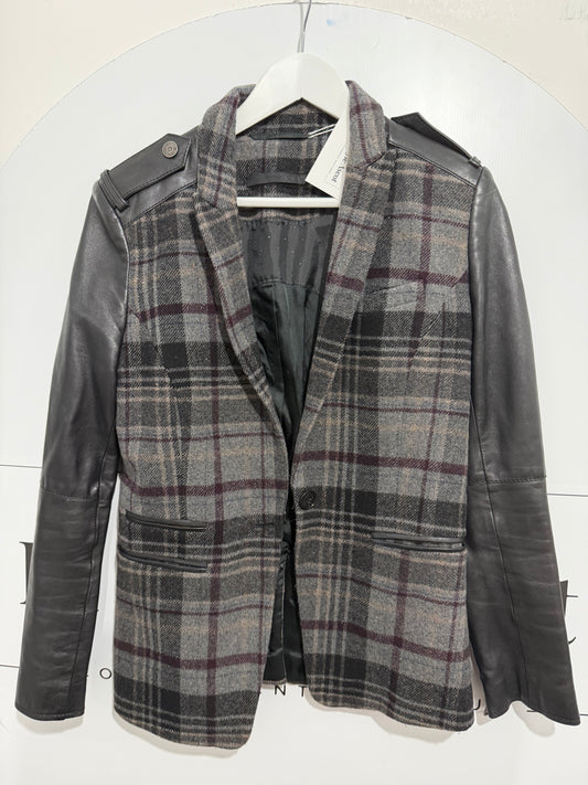 Check Set Jacket, Size 12
