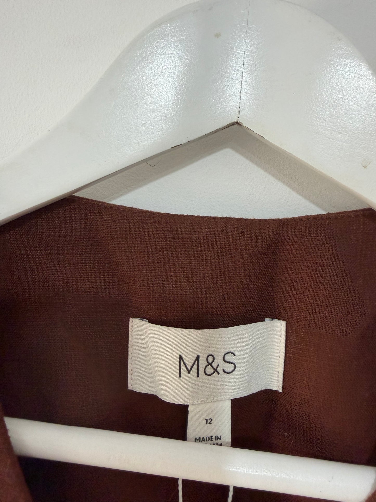 Preloved Brown M&S Waistcoat, 12