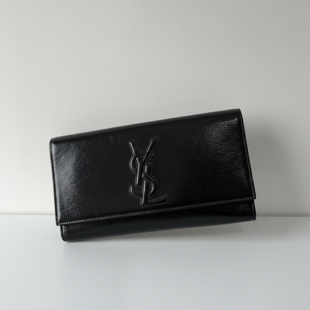 Preloved Black Patent YSL Handbag