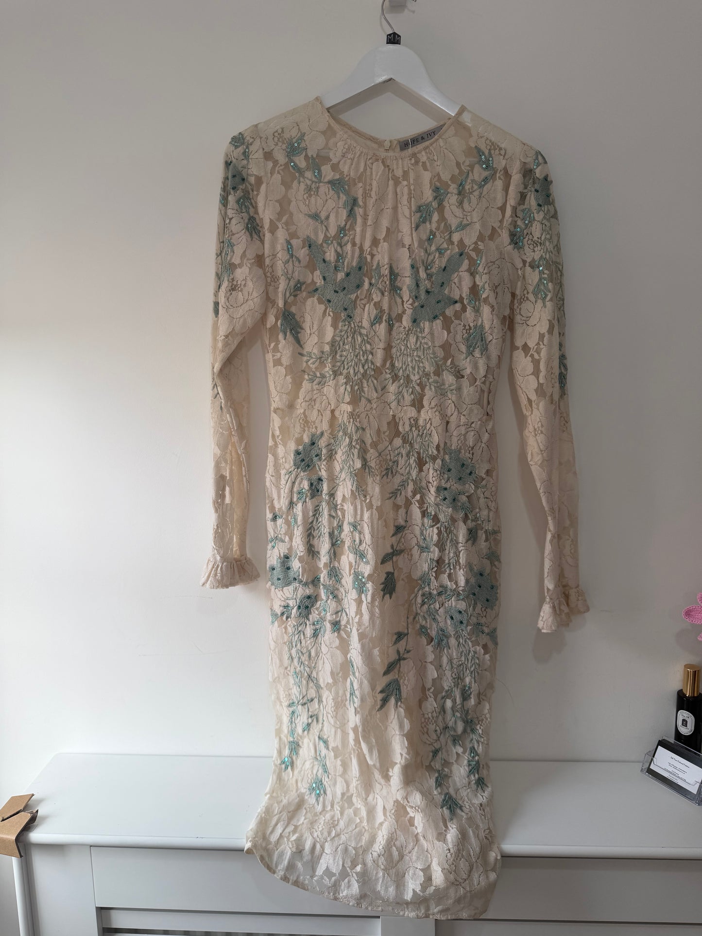 Preloved, Cream Hope & Ivy Dress, UK 12