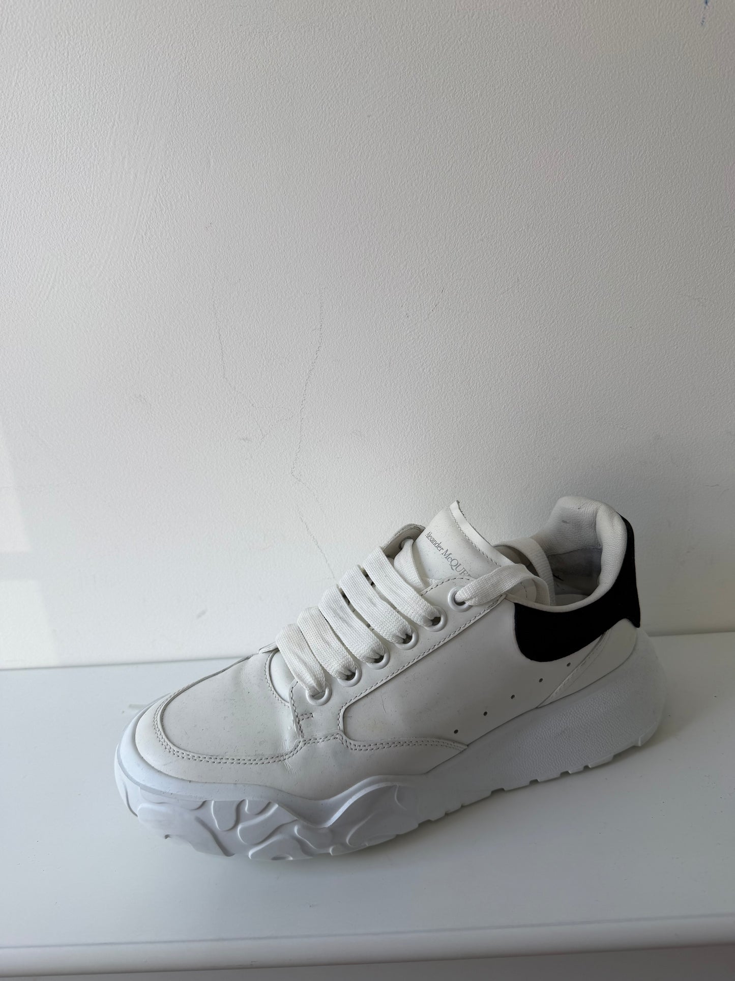 White Alexander Mcqueen Trainers, Size 39