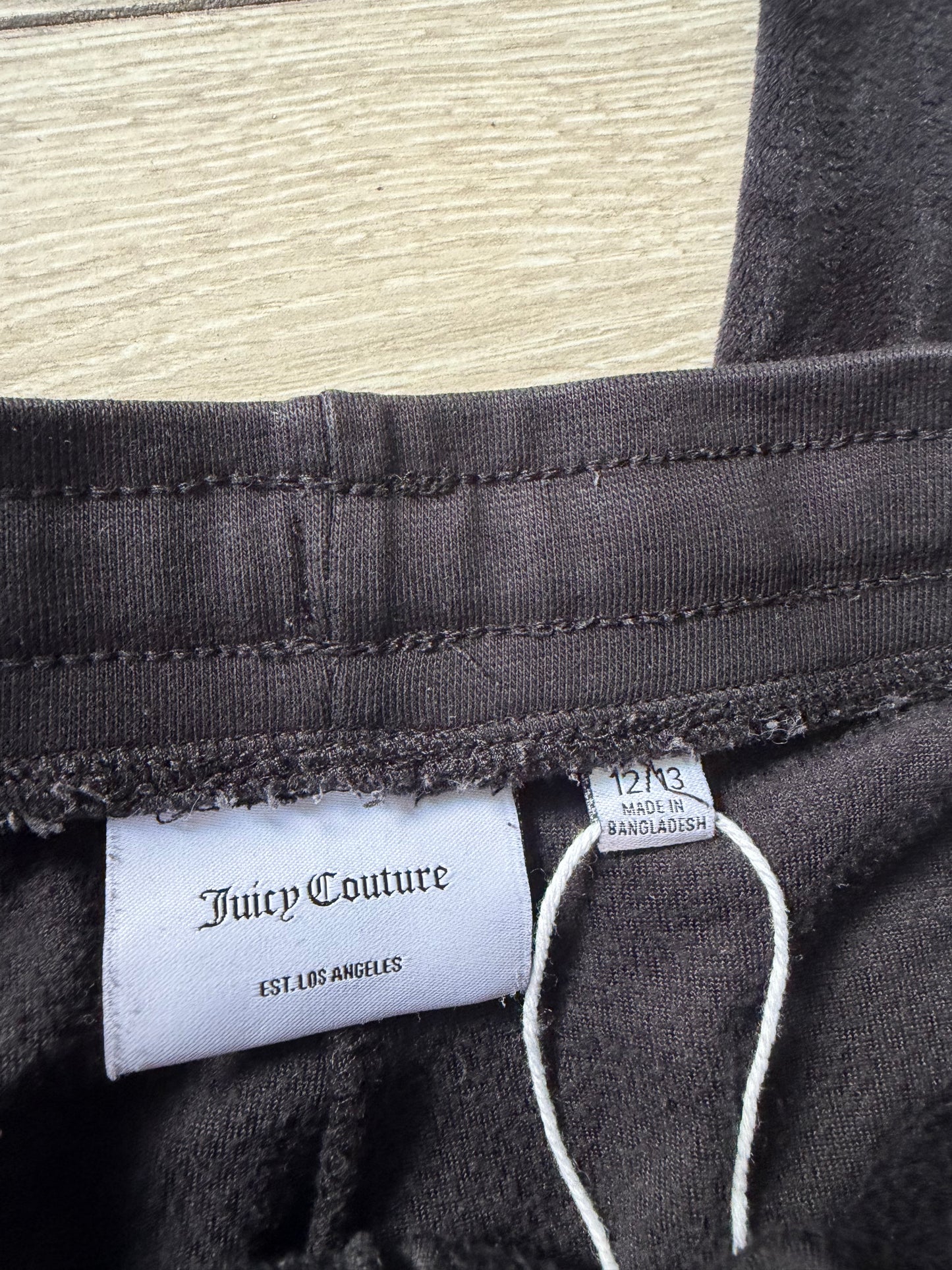 Preloved Juicy tracksuit Kids 12/13 Black and gold jems