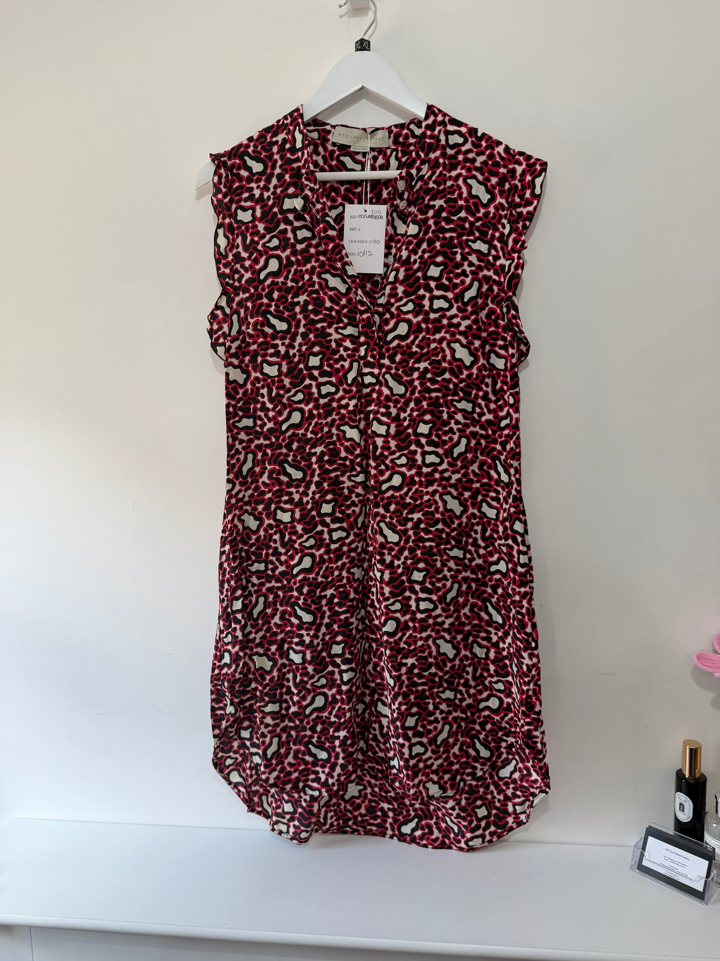Preloved, Red/Black Stella McCartney Dress, UK 10-12
