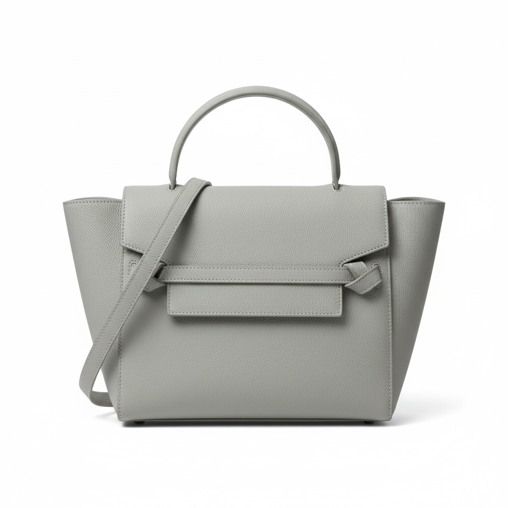 Grained Grey/Light Blue Celine Micro Belt Bag