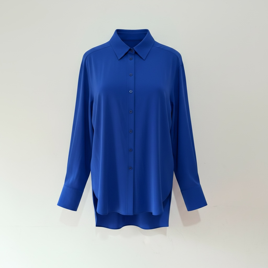 Preloved, Blue Joseph Shirt, UK 6 Oversized