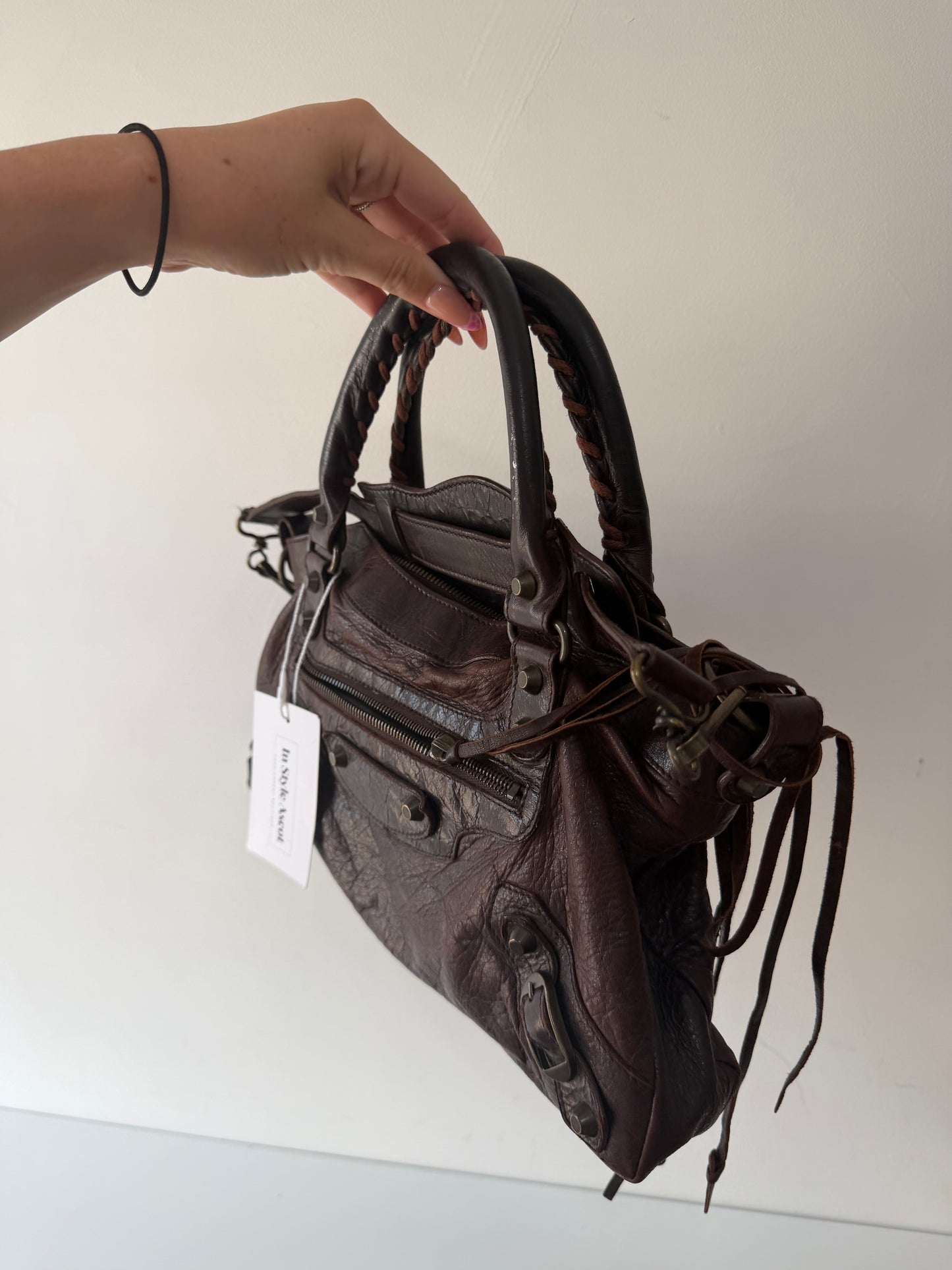 Pre-owned, Brown Balenciaga City Bag, Small