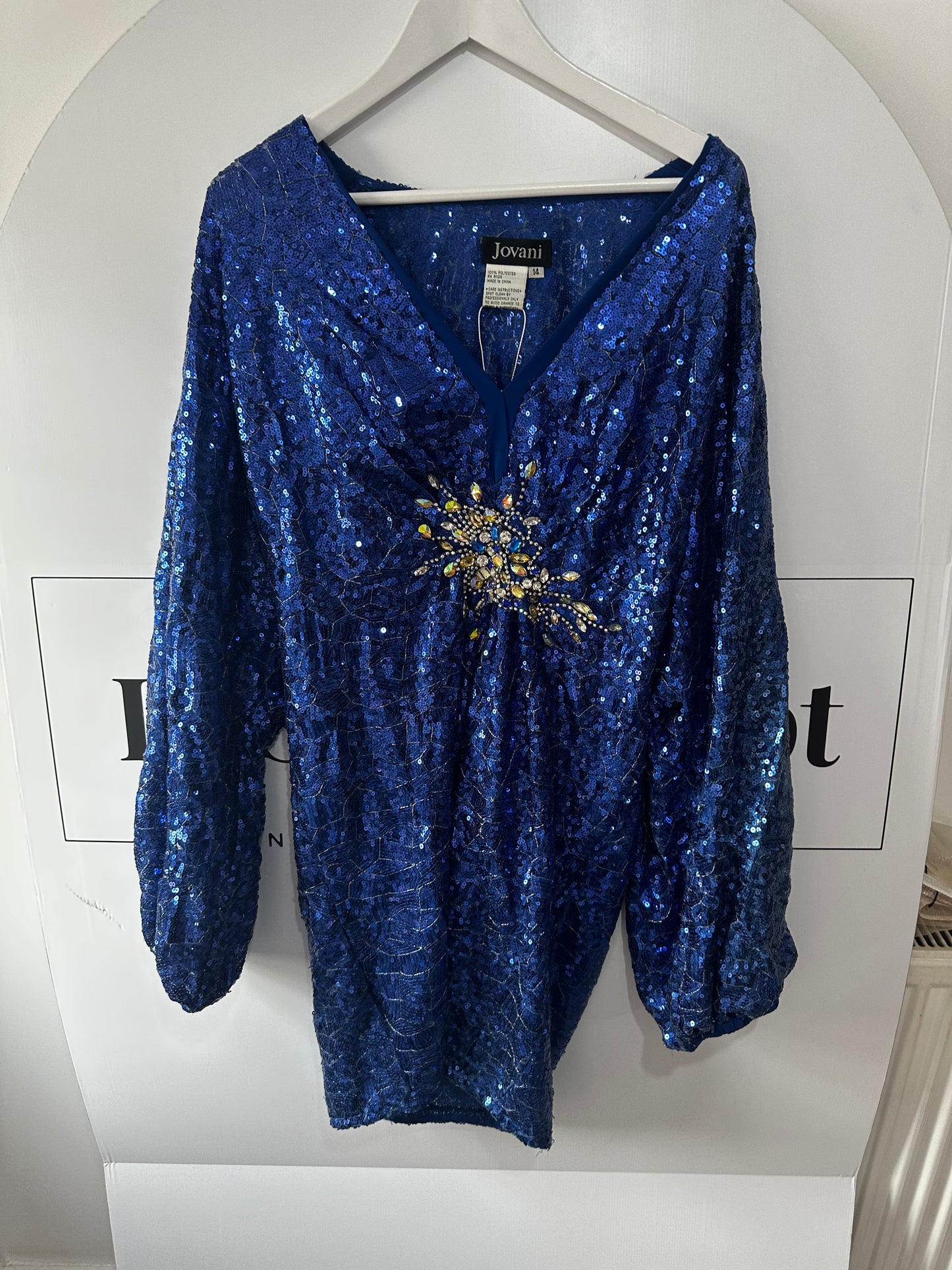 Blue Jovani Dress, Size 14
