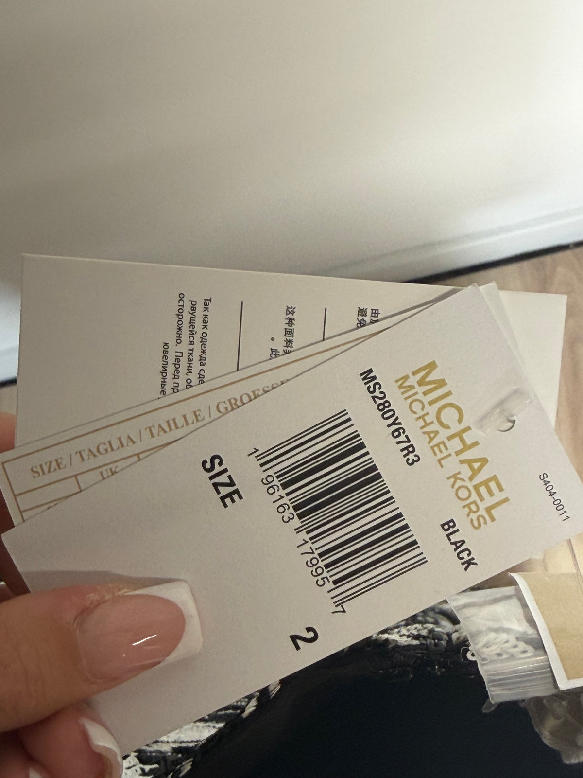 Preloved Michael Kors Dress Size 6 Black and White, BNWT