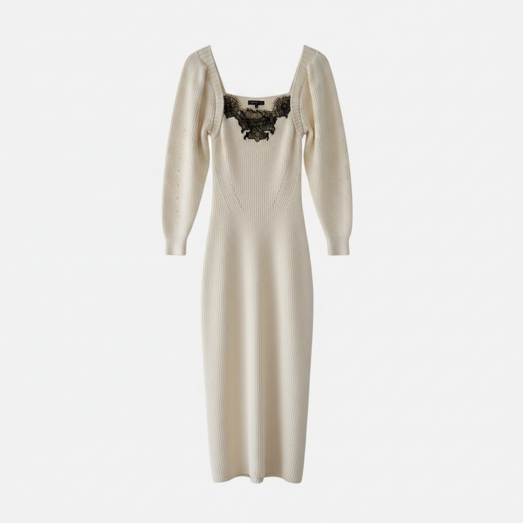 Preloved, White Self-Portrait Dress, UK 8