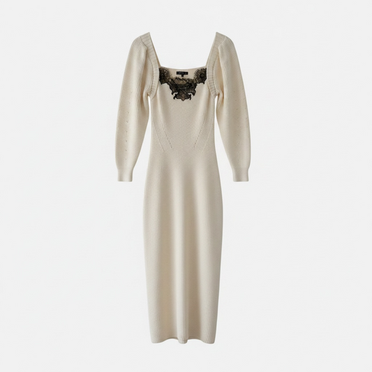 Preloved, White Self-Portrait Dress, UK 8