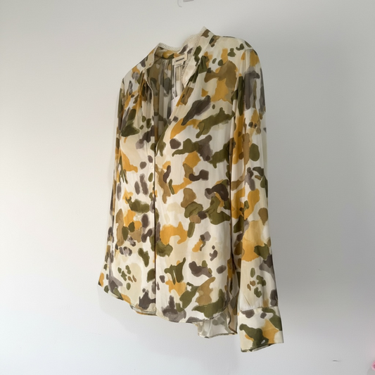 Preloved, Camo Zadig & Voltaire Blouse, Size M