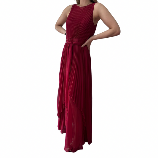 Badgley Mischka Burgundy Dress - 10