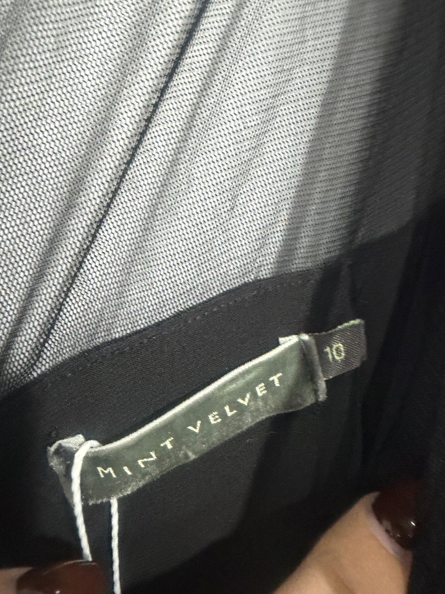 Black Mesh Mint Velvet Dress, Size 10