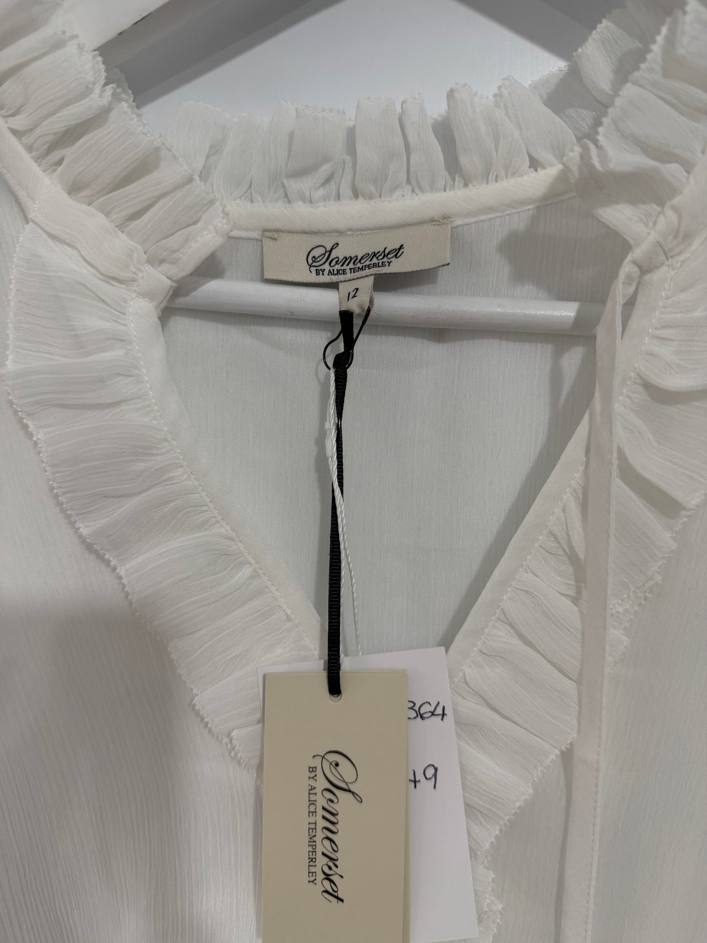 White Somerset by Alice Temperley Blouse Brand New, Size 12