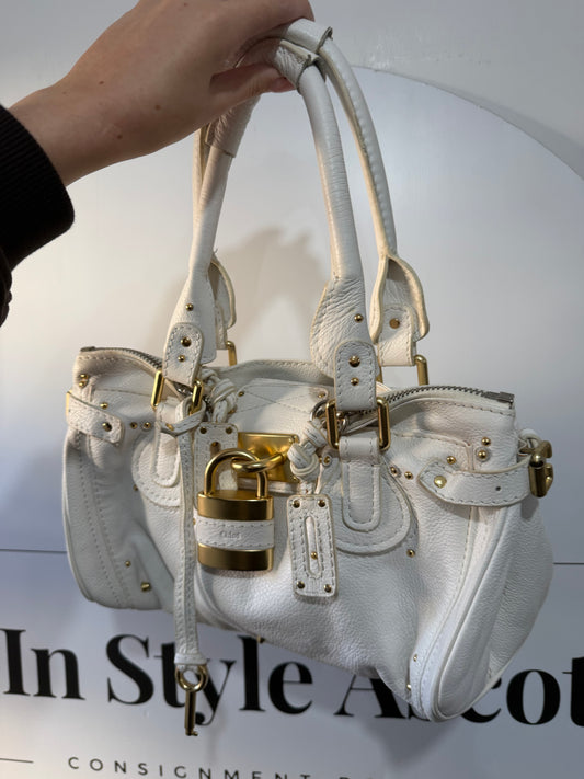 White Chloe Paddington Bag