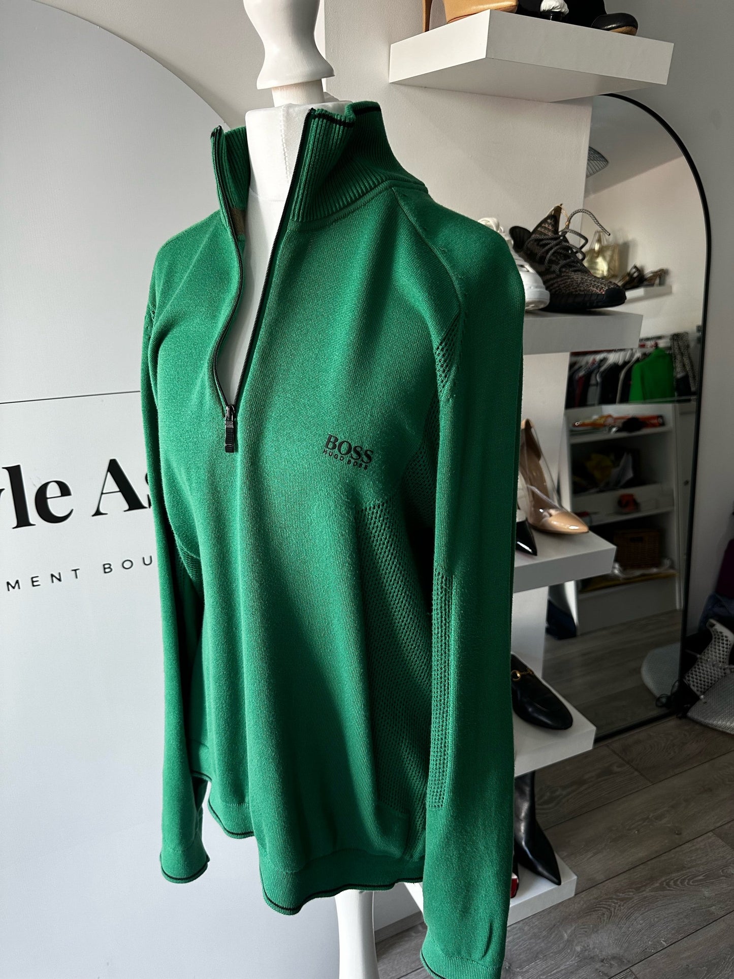 Hugo Boss Green Jumper - M