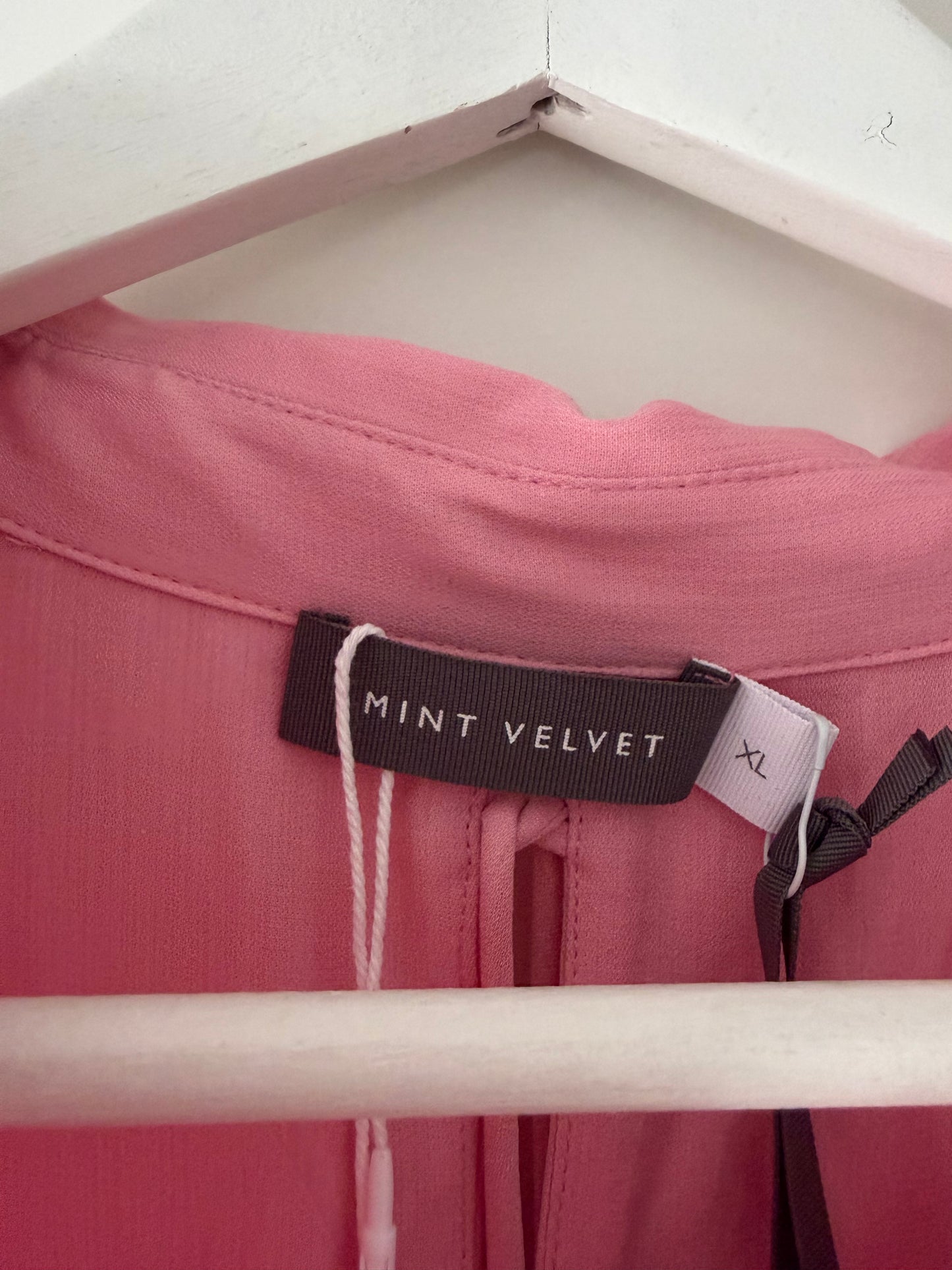 Pre-loved Pink BNWT Mint Velvet Blouse, XL