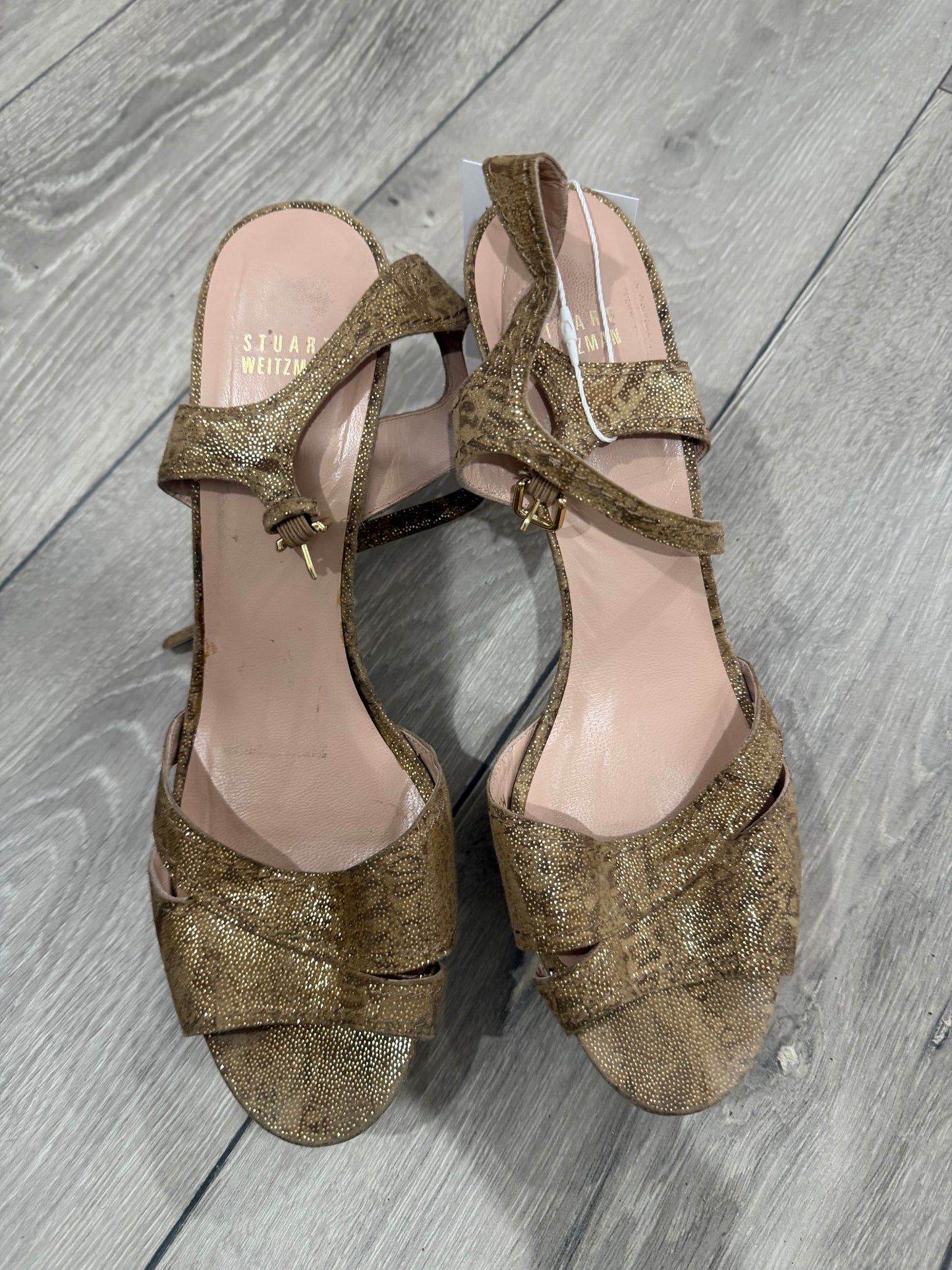 Gold Stuart Wietzman Heels, 7