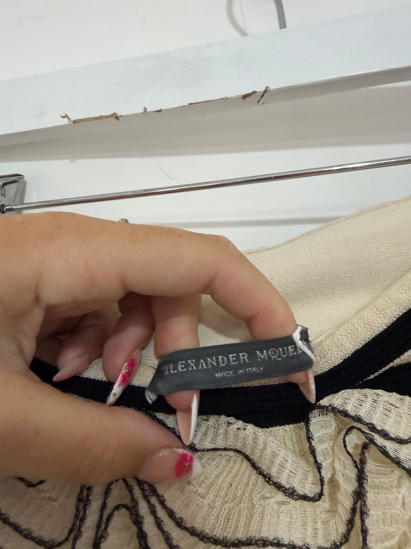 cream Alexander Mcqueen Skirt, Size S