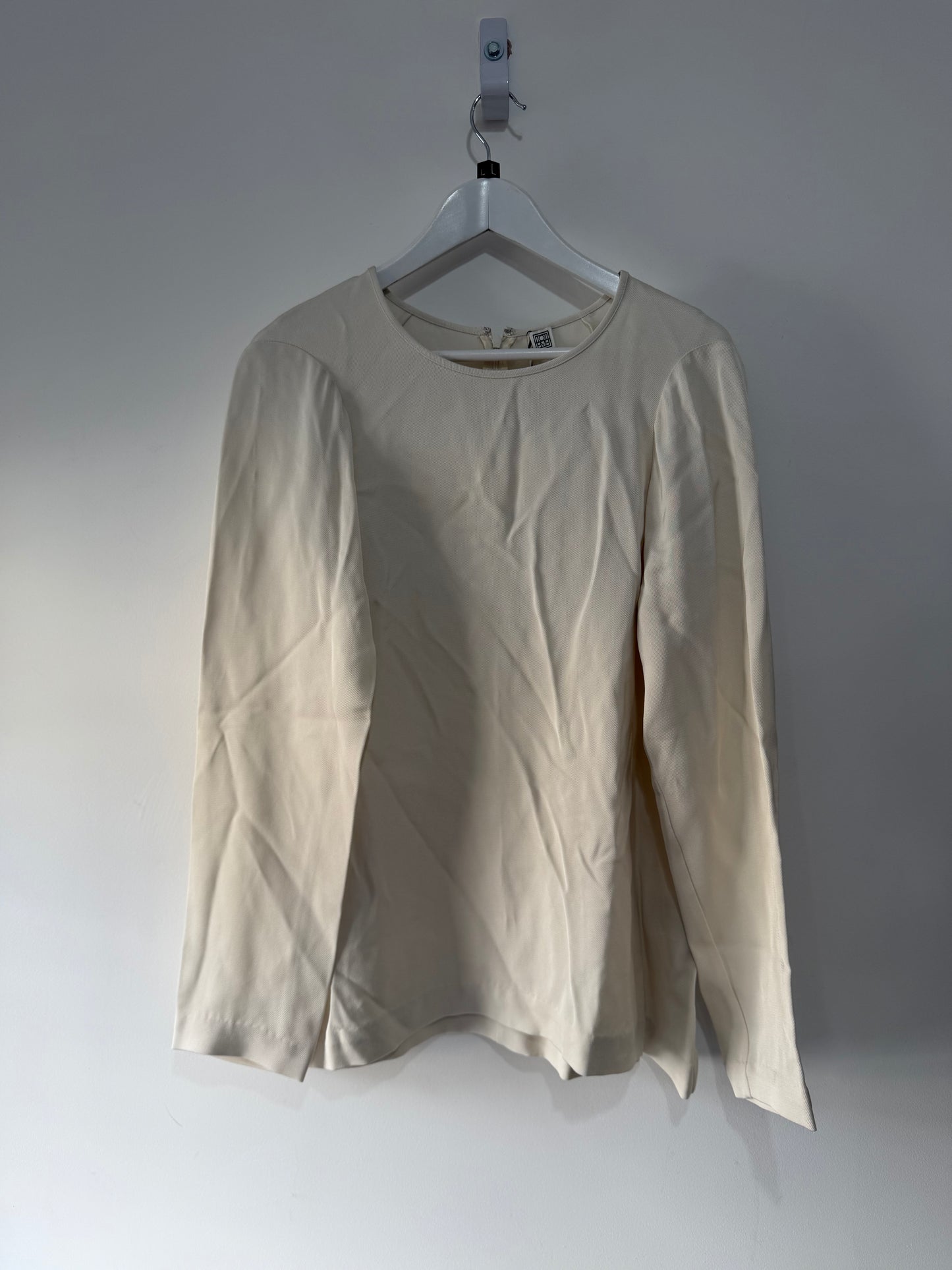 Pre-owned, Cream Toteme Blouse, Size 14 BNWT