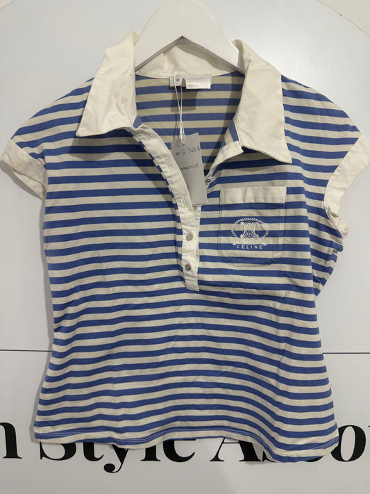 Blue striped Celine Top, 8