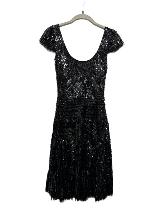 Gina Bacconi Sequin Black Dress