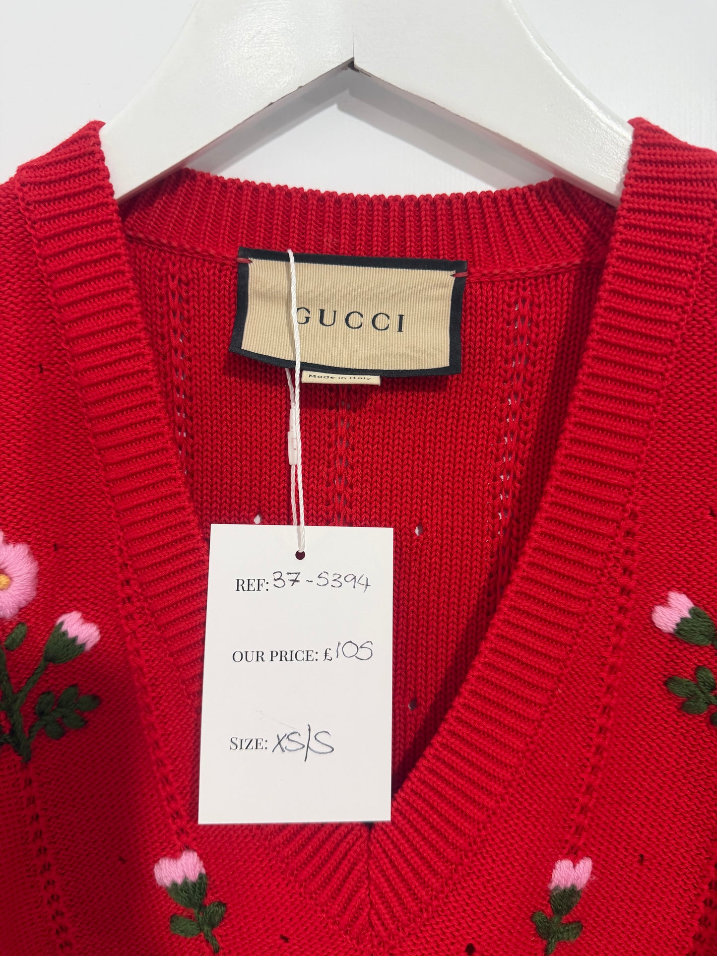 Red Gucci Jumper, Size XS (Fits S)