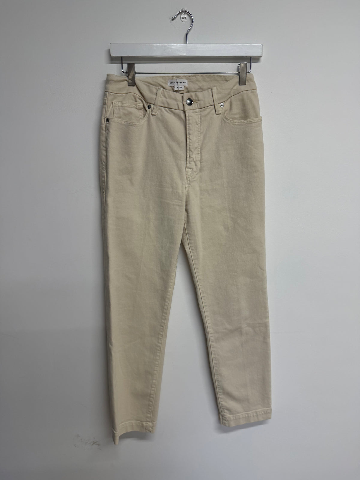 Preloved Good American Jeans Size 12 - W29 Cream