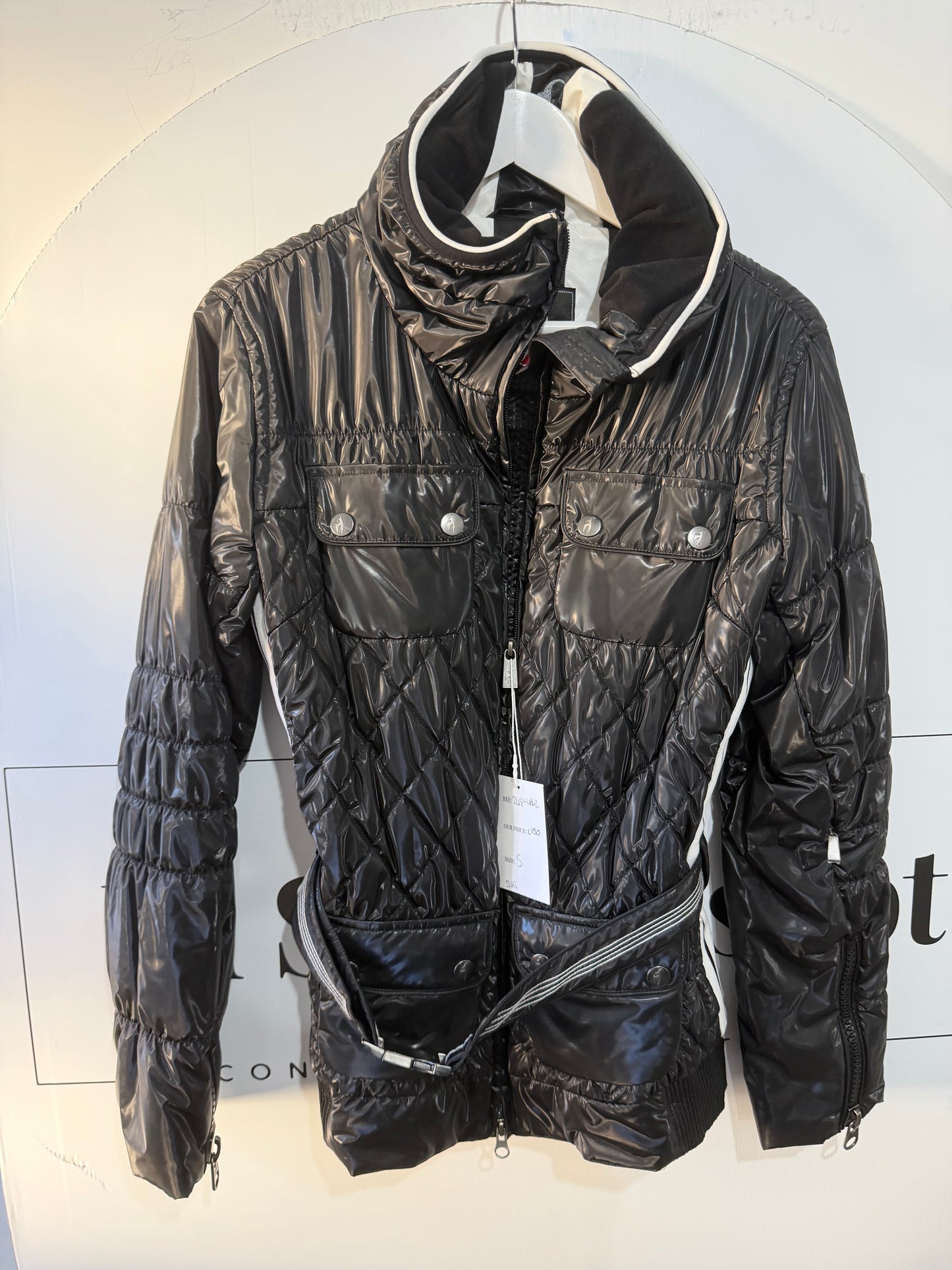 Black Toni Sailer Sports Jacket, Small