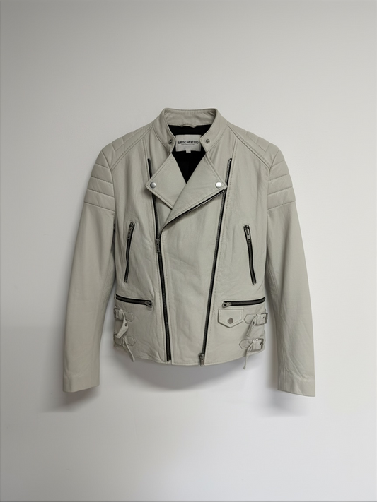 Preloved American Retro Jacket Size 10-12 Grey