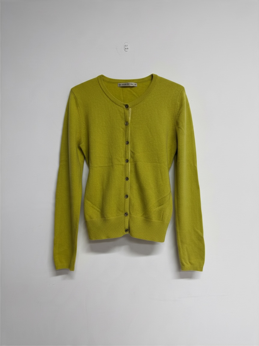 Preloved Belinda Robertson Cardigan Size Medium Yellow