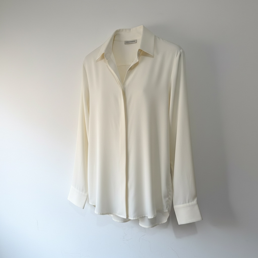 Preloved Cream The Summer Edit Blouse, Size UK 8-10