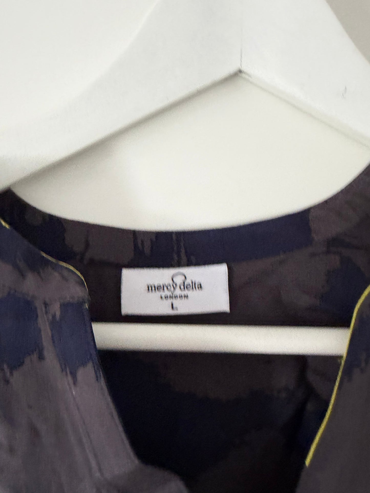 Pre-loved Patterned Grey Mercy Delta Blouse, L