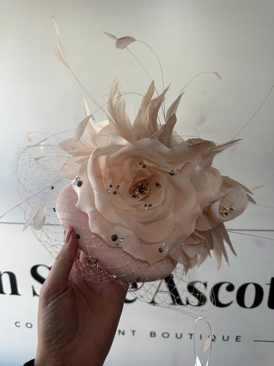 Pink Nude Nataliya Couture Fascinator
