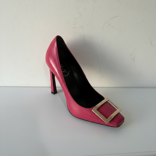 Preloved, Bright pink Trompette Pumps Roger Vivier Heels, Size 38 - UK 5