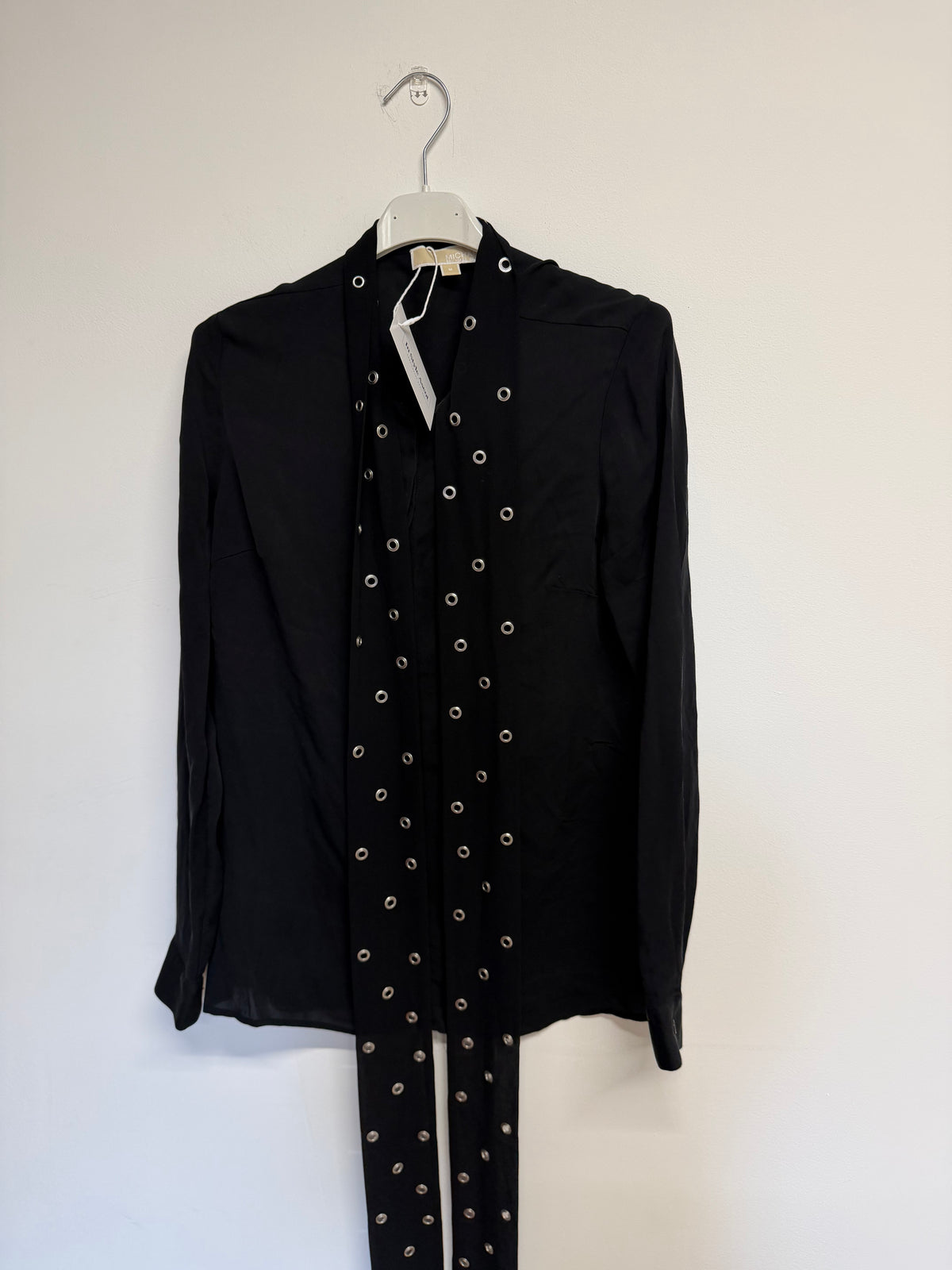 Preloved Michael Kors Blouse Size M Black and Gold