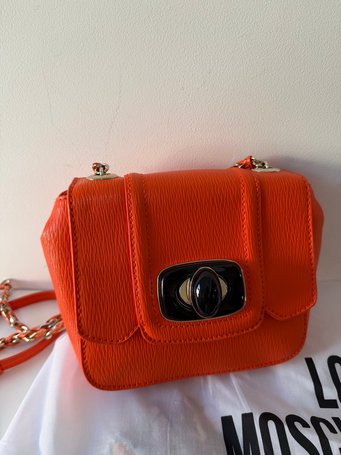 Orange Love Moschino Bag