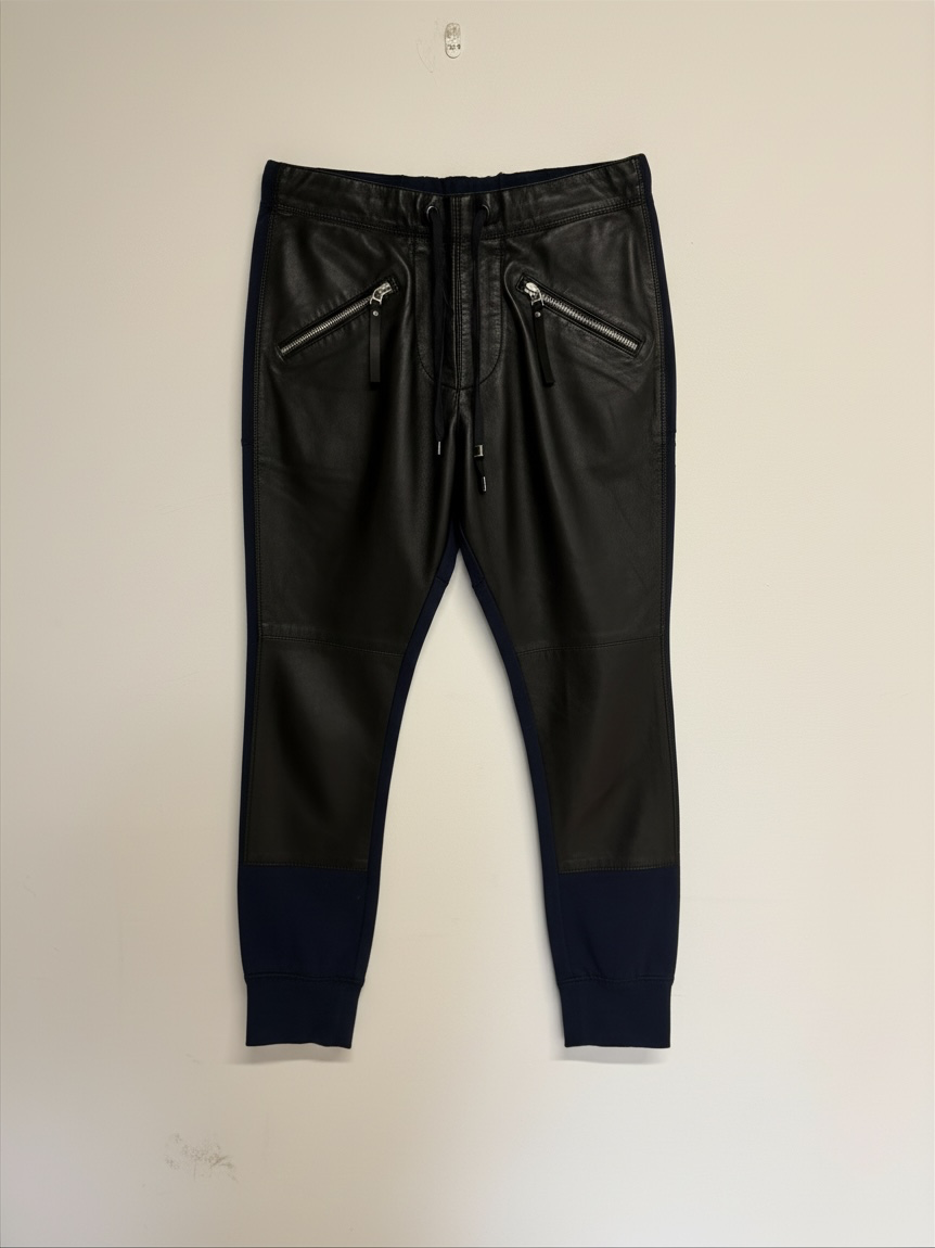 Preloved Pinko Trousers Size 6 Navy and Black