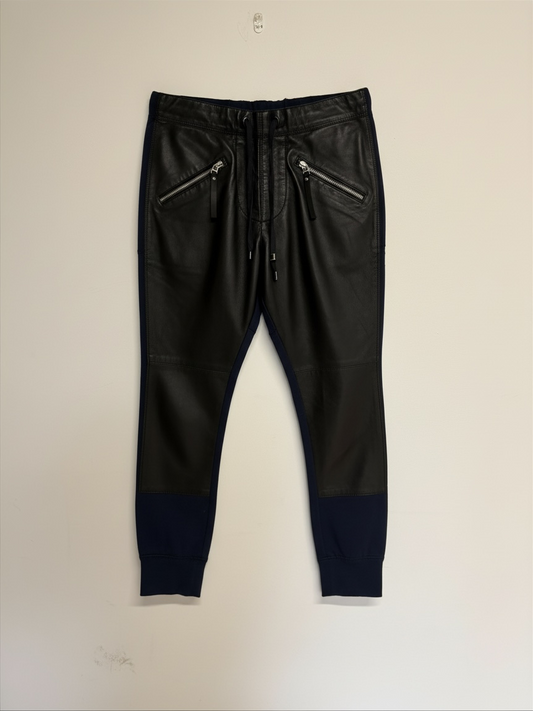 Preloved Pinko Trousers Size 6 Navy and Black