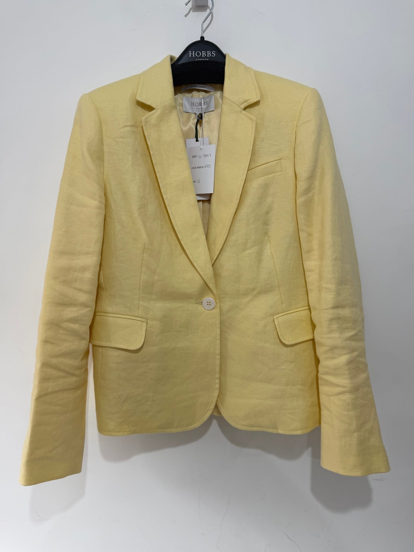 Preloved Yellow Hobbs BNWT Blazer, 12