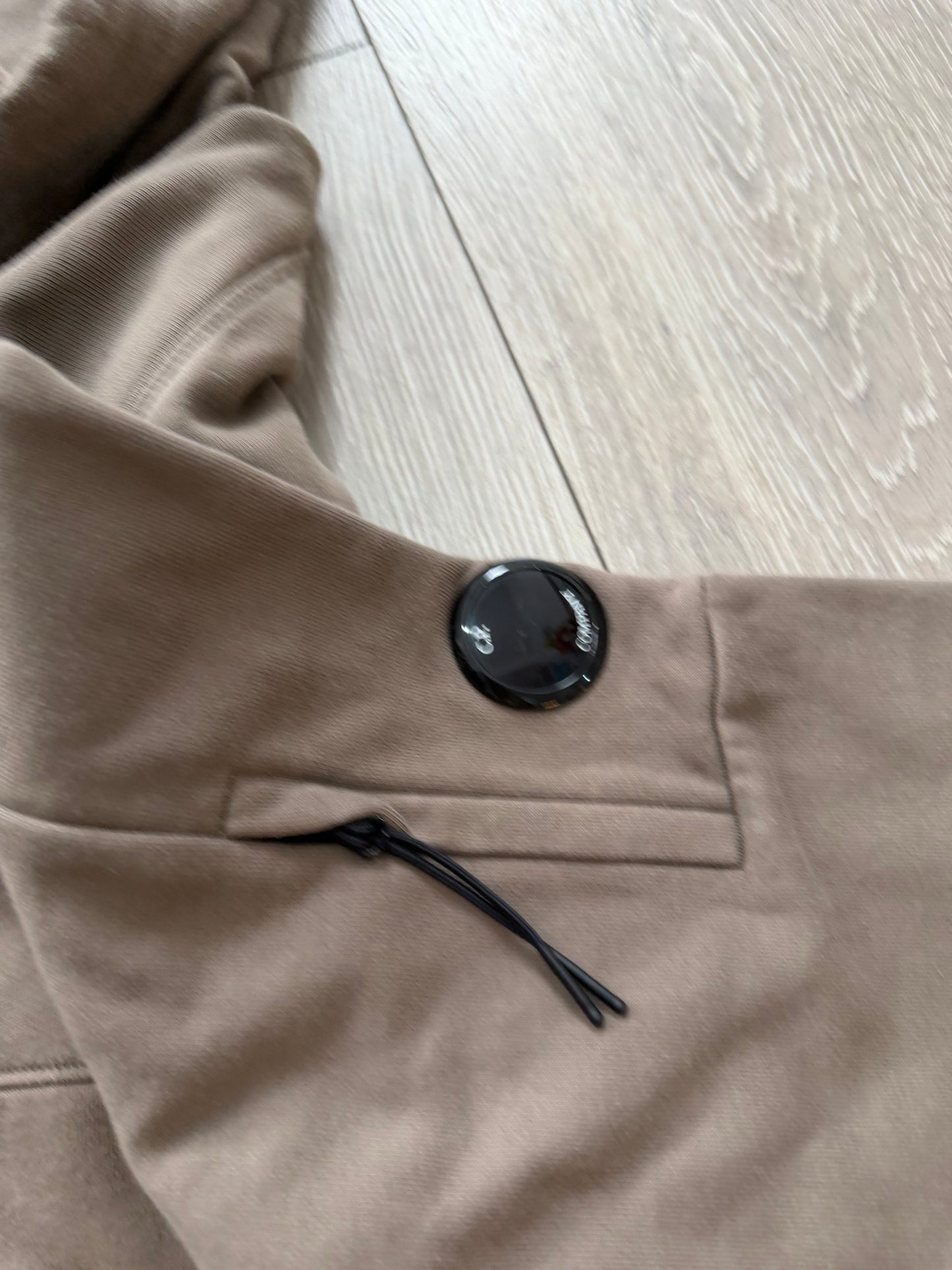 Preloved Khaki CP Company Hoodie, XL