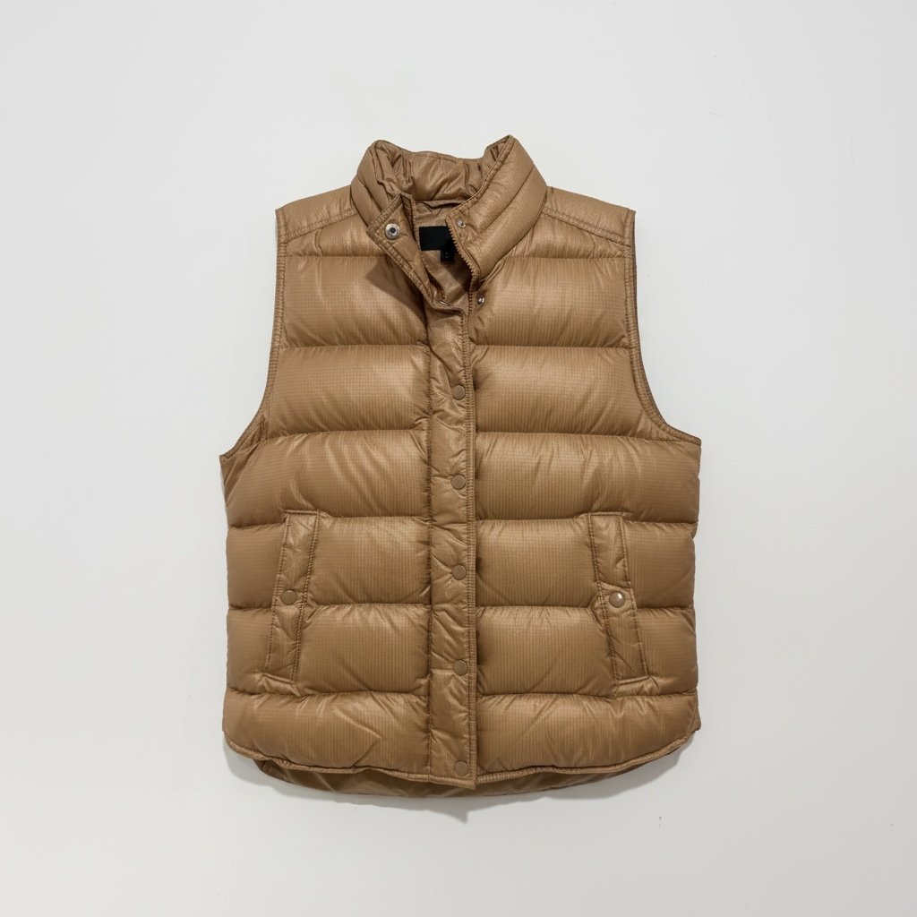Pre-owned, Tan J Crew Gilet, Size L