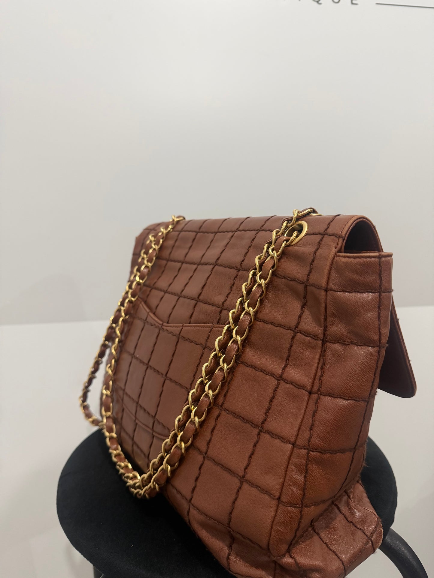 Brown Tan Chanel Handbag, Gold Hardware