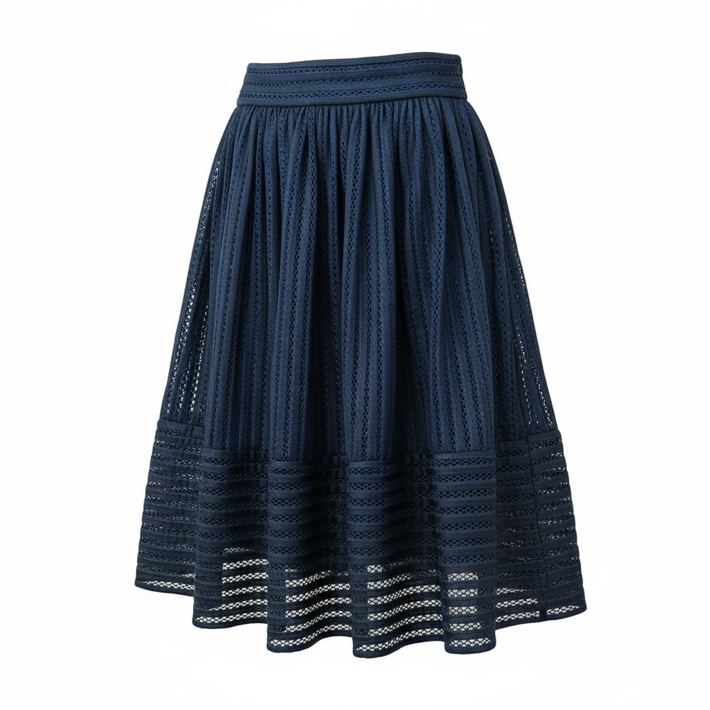Navy Blue Maje Skirt, Size XS