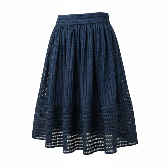 Navy Blue Maje Skirt, Size XS