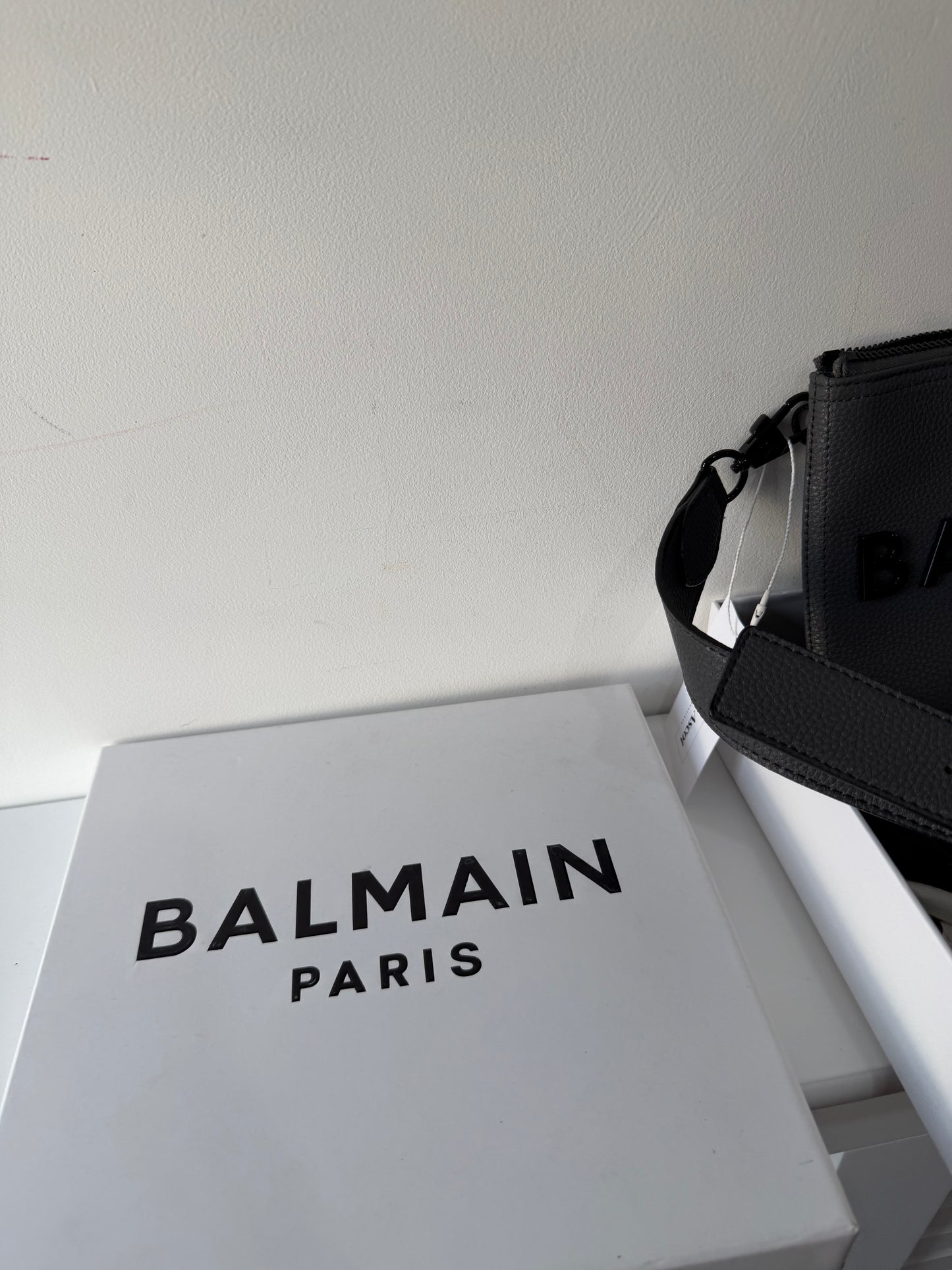 Preloved Dark Grey Balmain Crossbody Bag