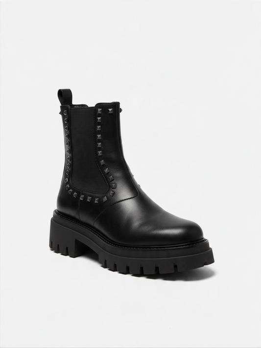 Preloved Ash Boots Size 5 - 38 Black with Silver Studs